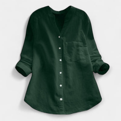 Loose linen and cotton shirt