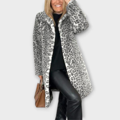 Leopard print coat