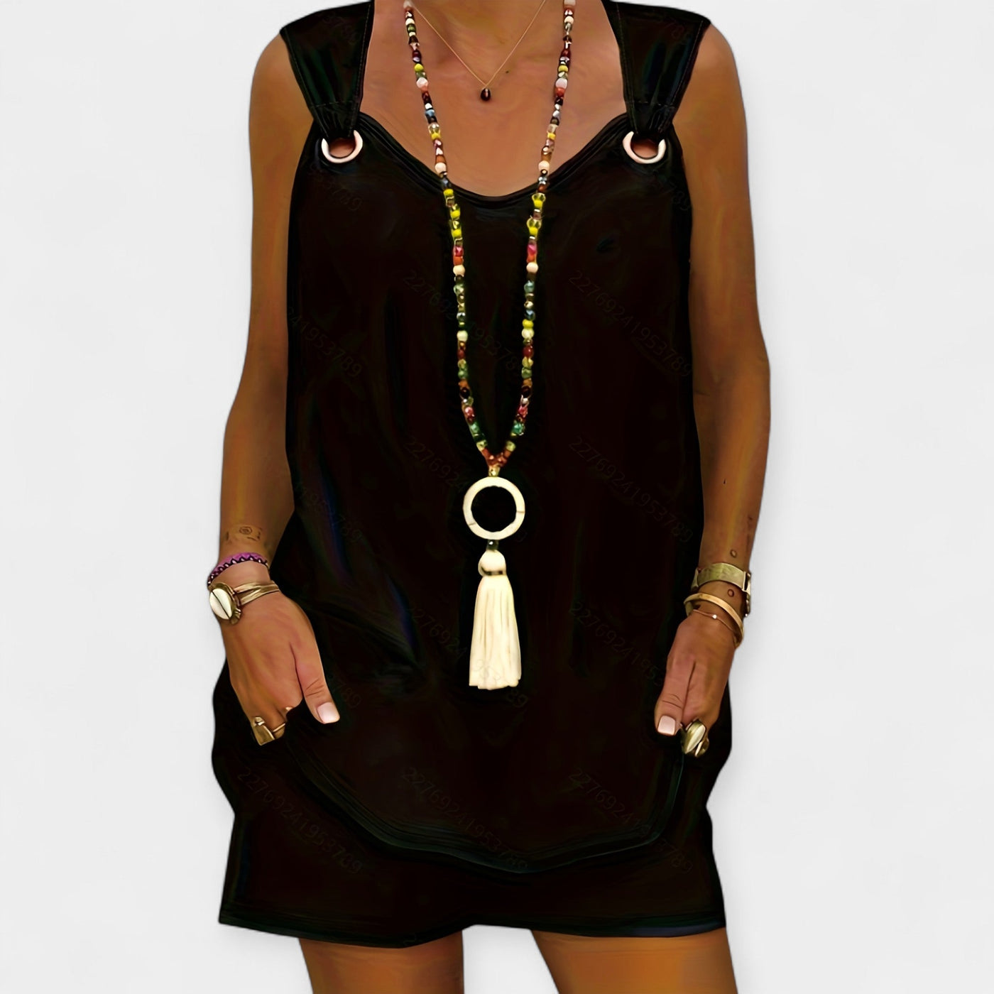 Sleeveless top and shorts set