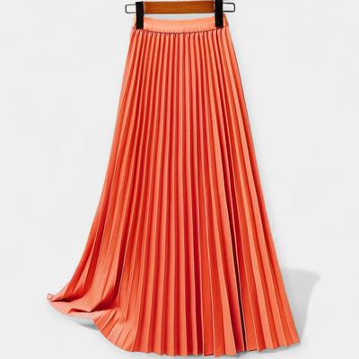 Long pleated skirt