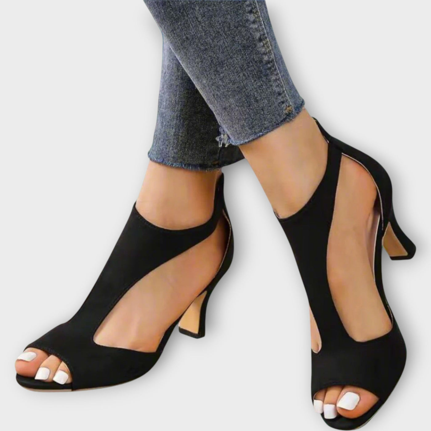 Stylish and comfortable heeled sandals