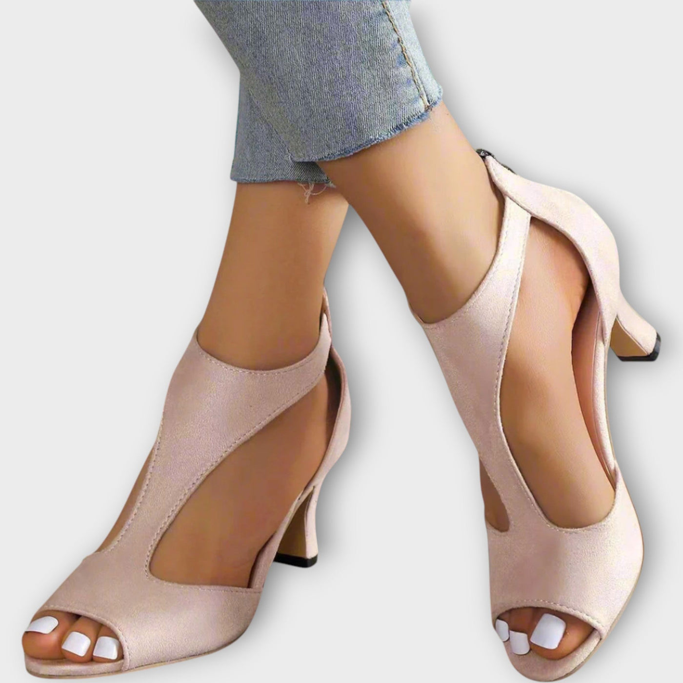 Stylish and comfortable heeled sandals