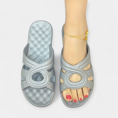 Interlocking Strap Pool Slide Sandals