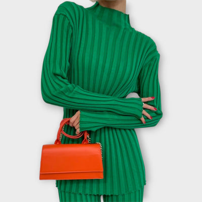 Knitted set with a modern design