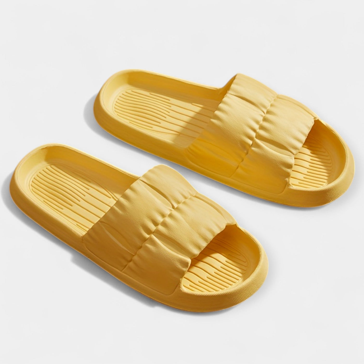 Padded Texture Comfort Slide Sandals