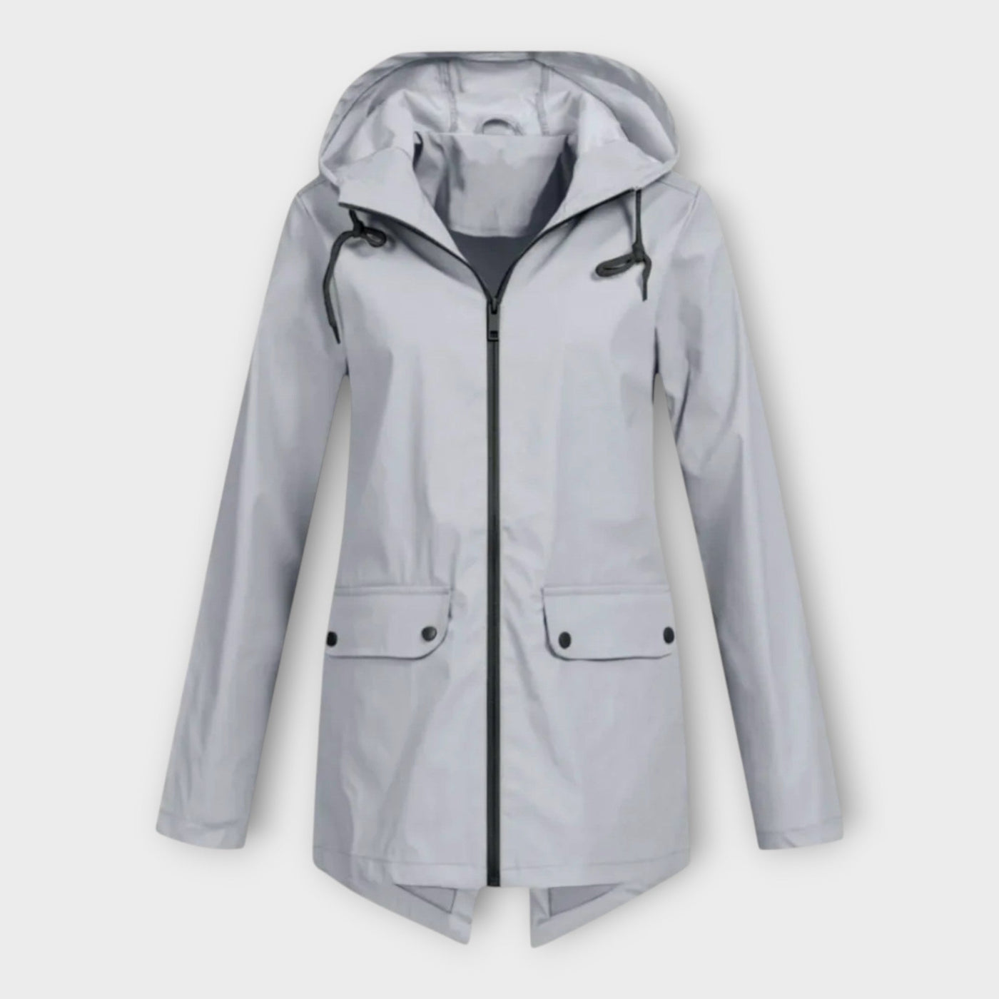 Stylish waterproof hooded jacket