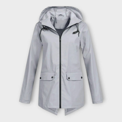 Stylish waterproof hooded jacket