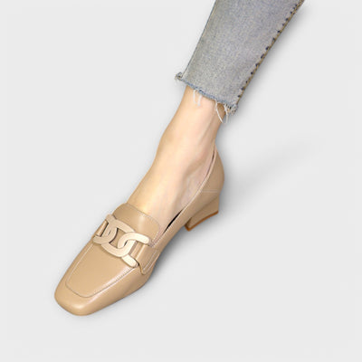 Comfortable square-toe loafers