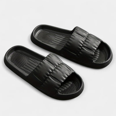 Padded Texture Comfort Slide Sandals