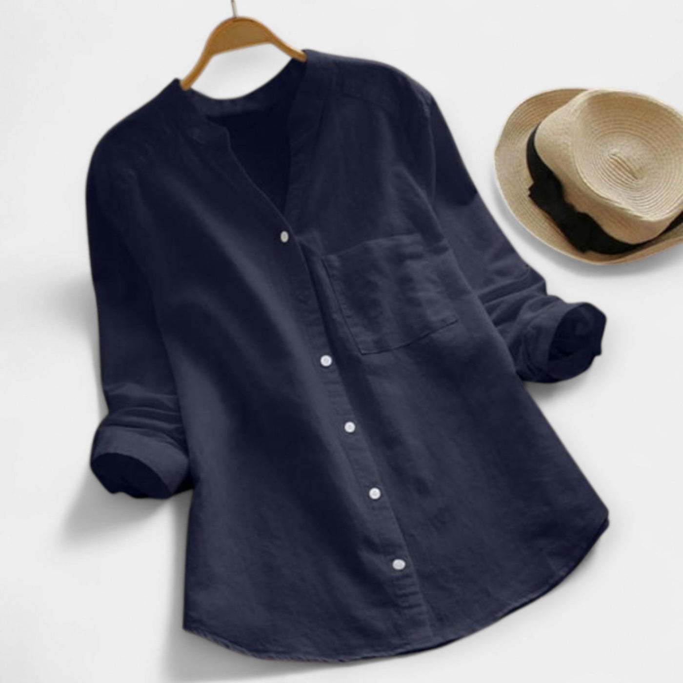 Loose linen and cotton shirt