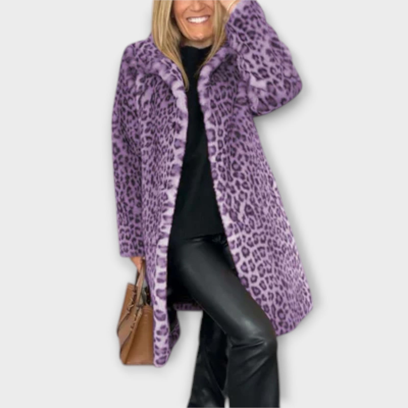 Leopard print coat