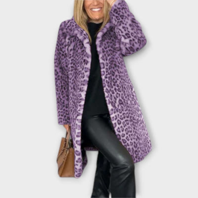 Leopard print coat