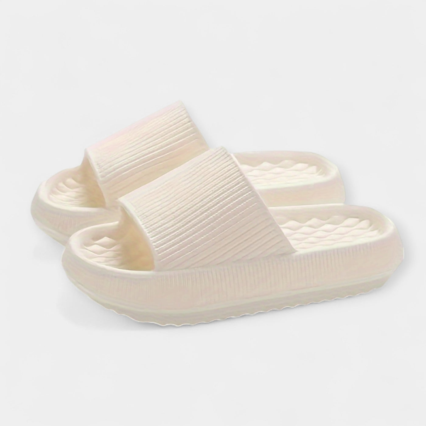 Cushioned Texture Comfort Slide Sandals