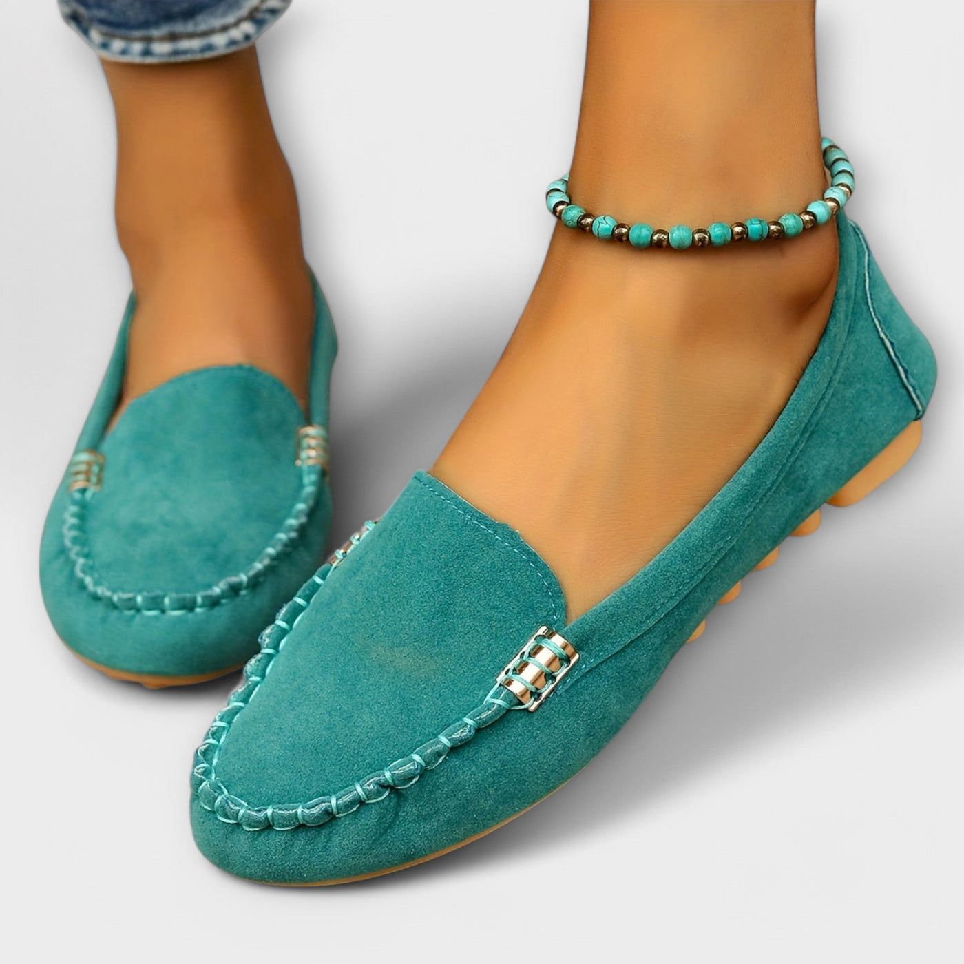 Vibrant driving moccasins