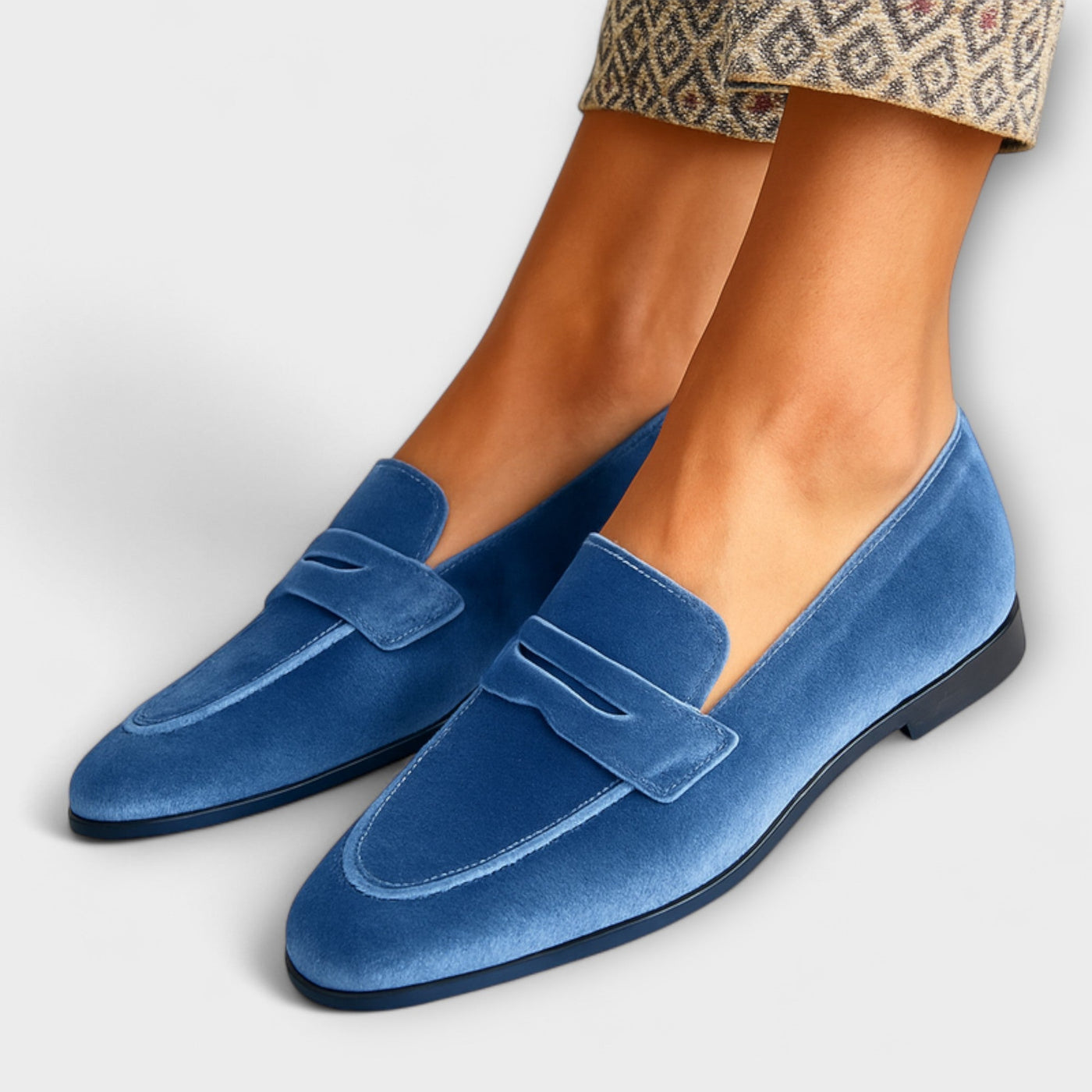 Soft velvet loafers