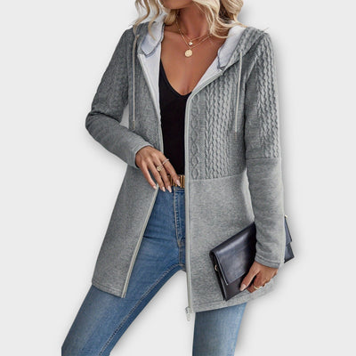 Stylish hooded jacket with modern details
