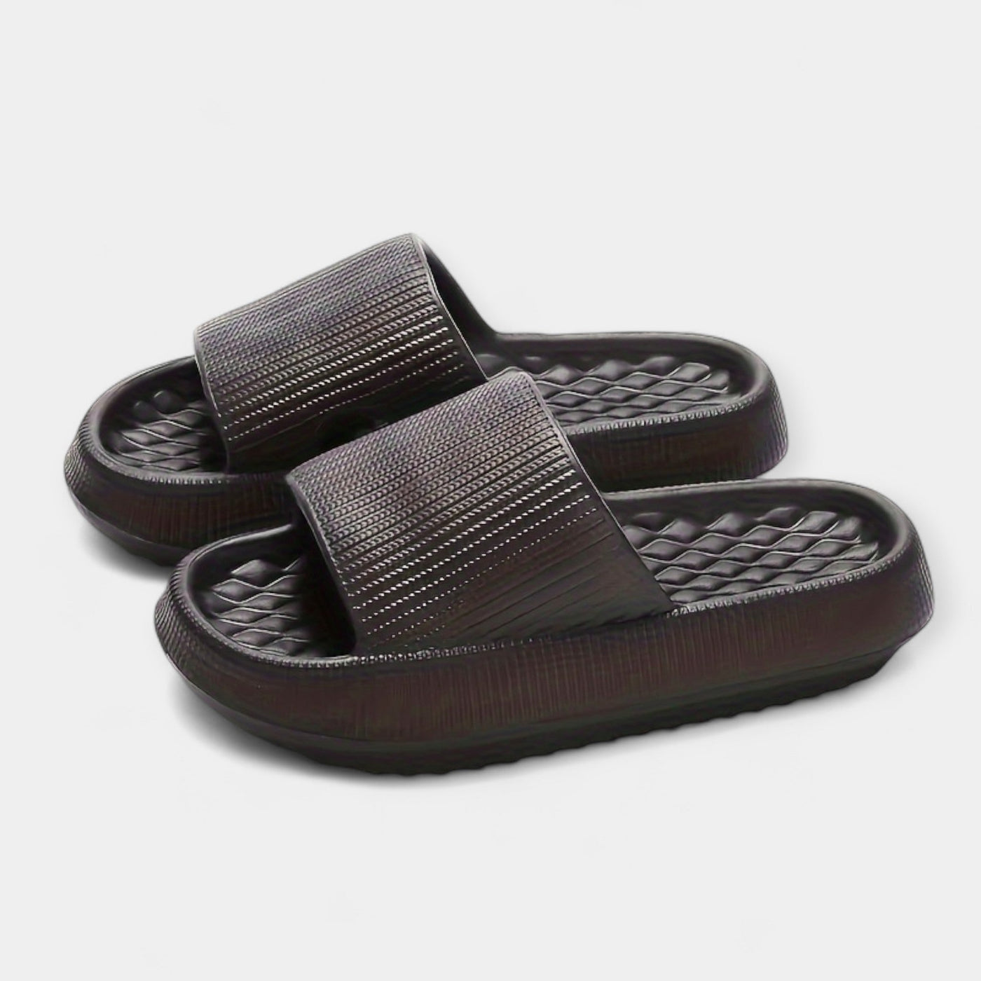Cushioned Texture Comfort Slide Sandals