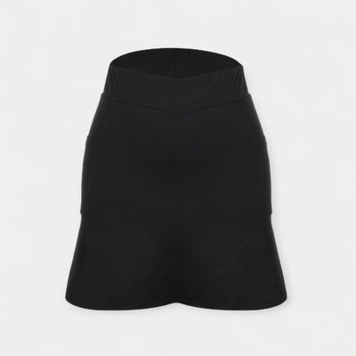 High-waisted shorts-skirt
