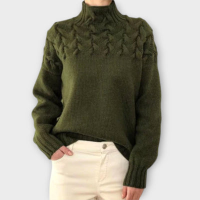 Sweater with knitting details