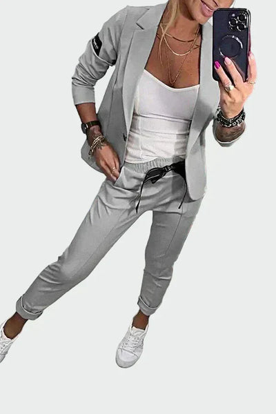 An effortlessly elegant two-piece suit