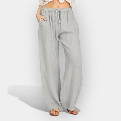 Airy linen summer pants