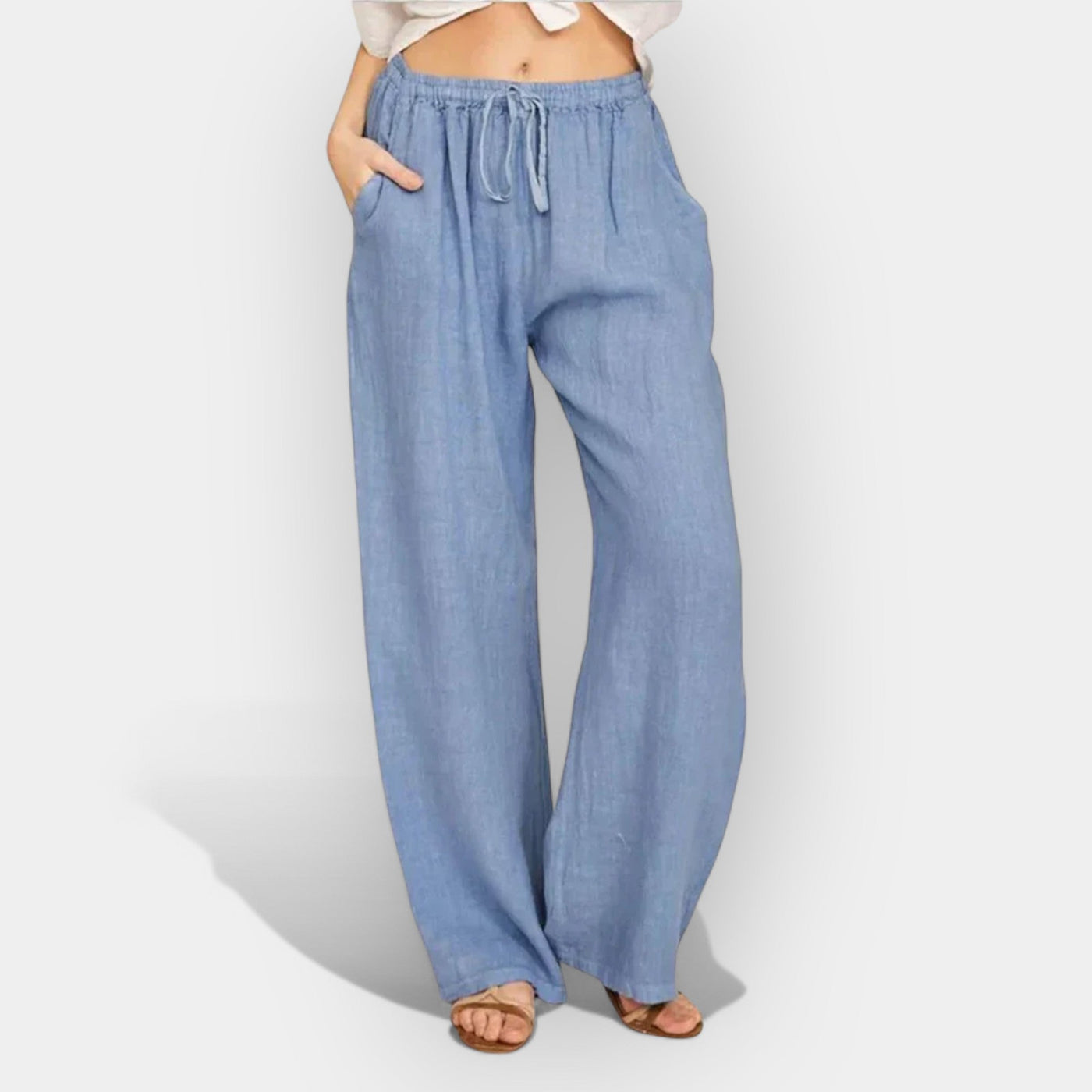 Airy linen summer pants