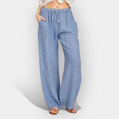 Airy linen summer pants
