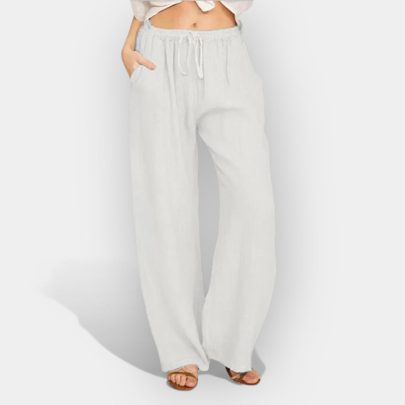 Airy linen summer pants