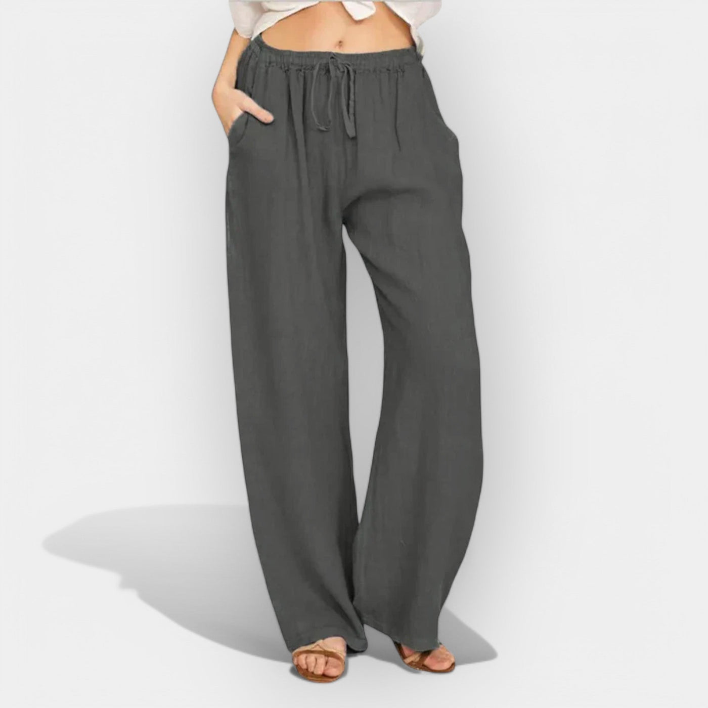 Airy linen summer pants