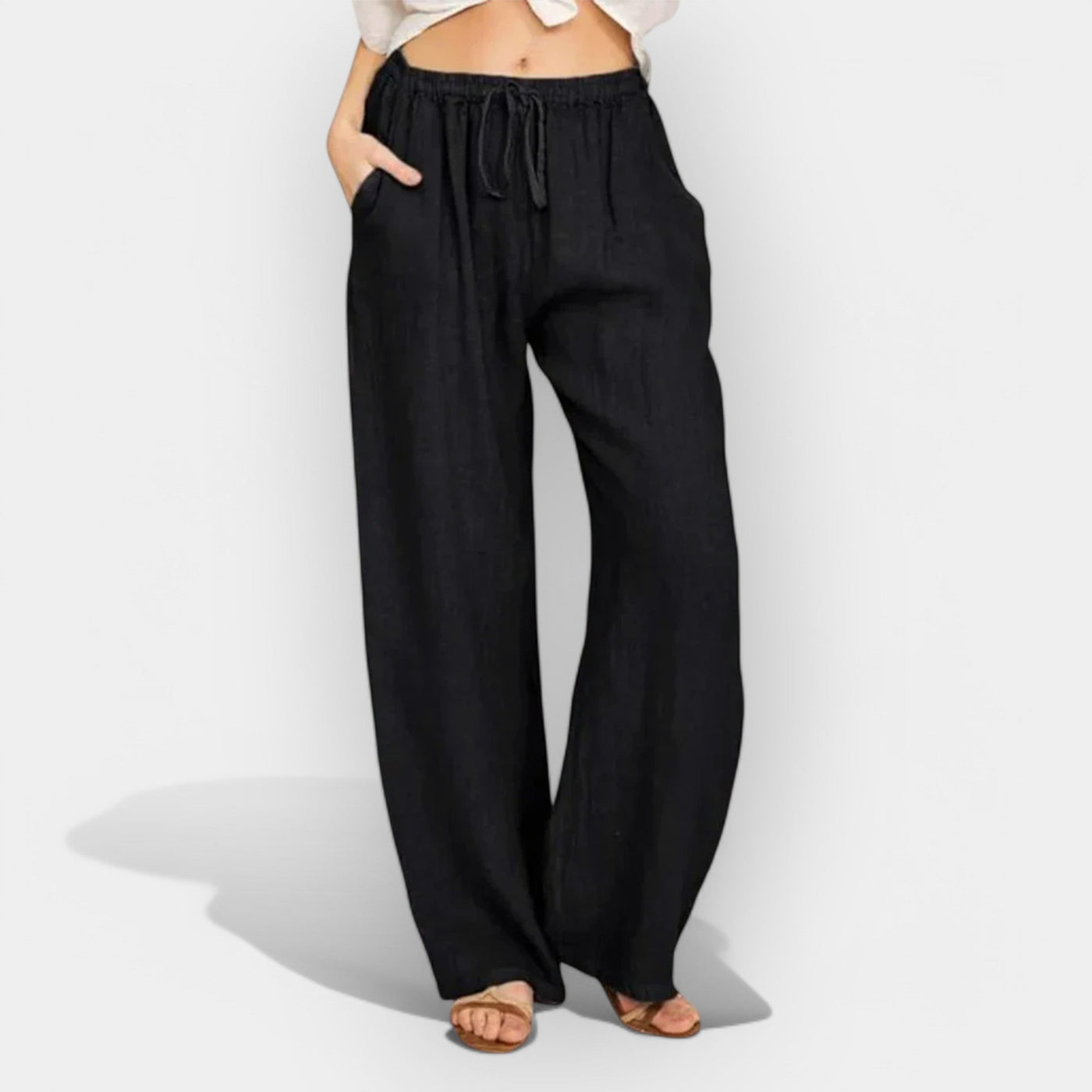 Airy linen summer pants