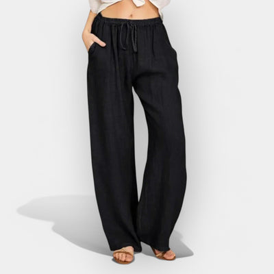 Airy linen summer pants