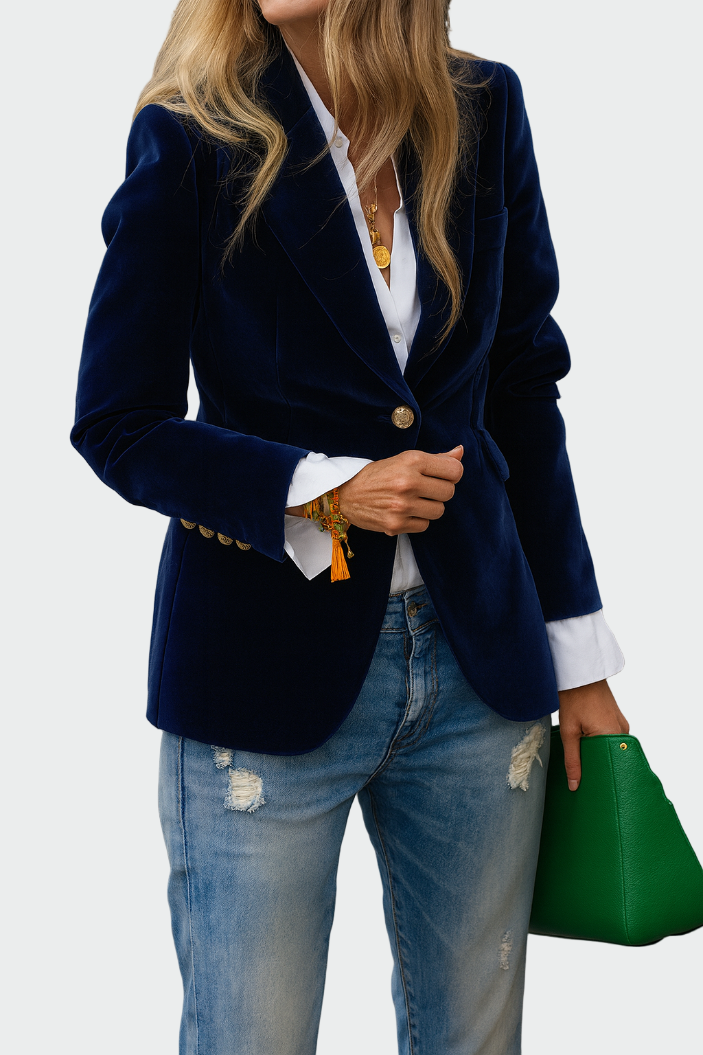 Luxurious lined blazer