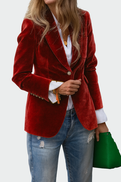 Luxurious lined blazer