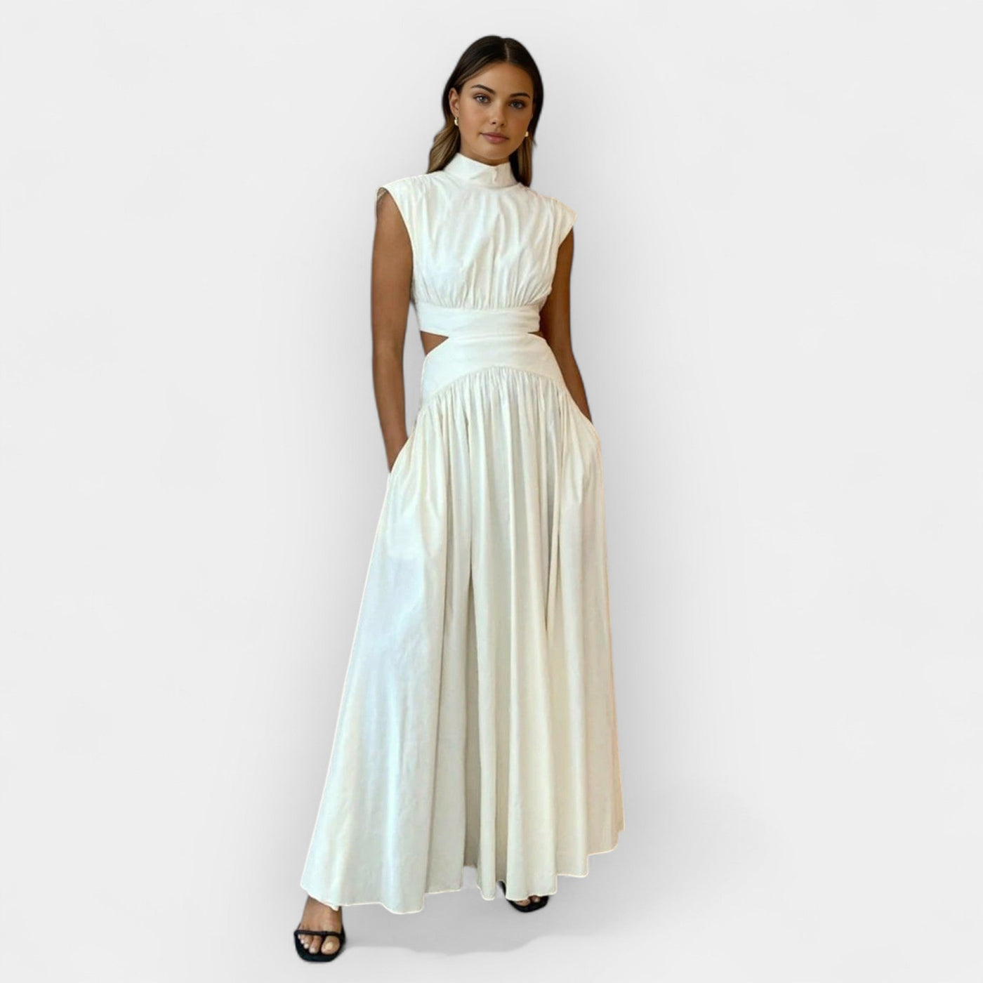 Elegant dress with cut-out details