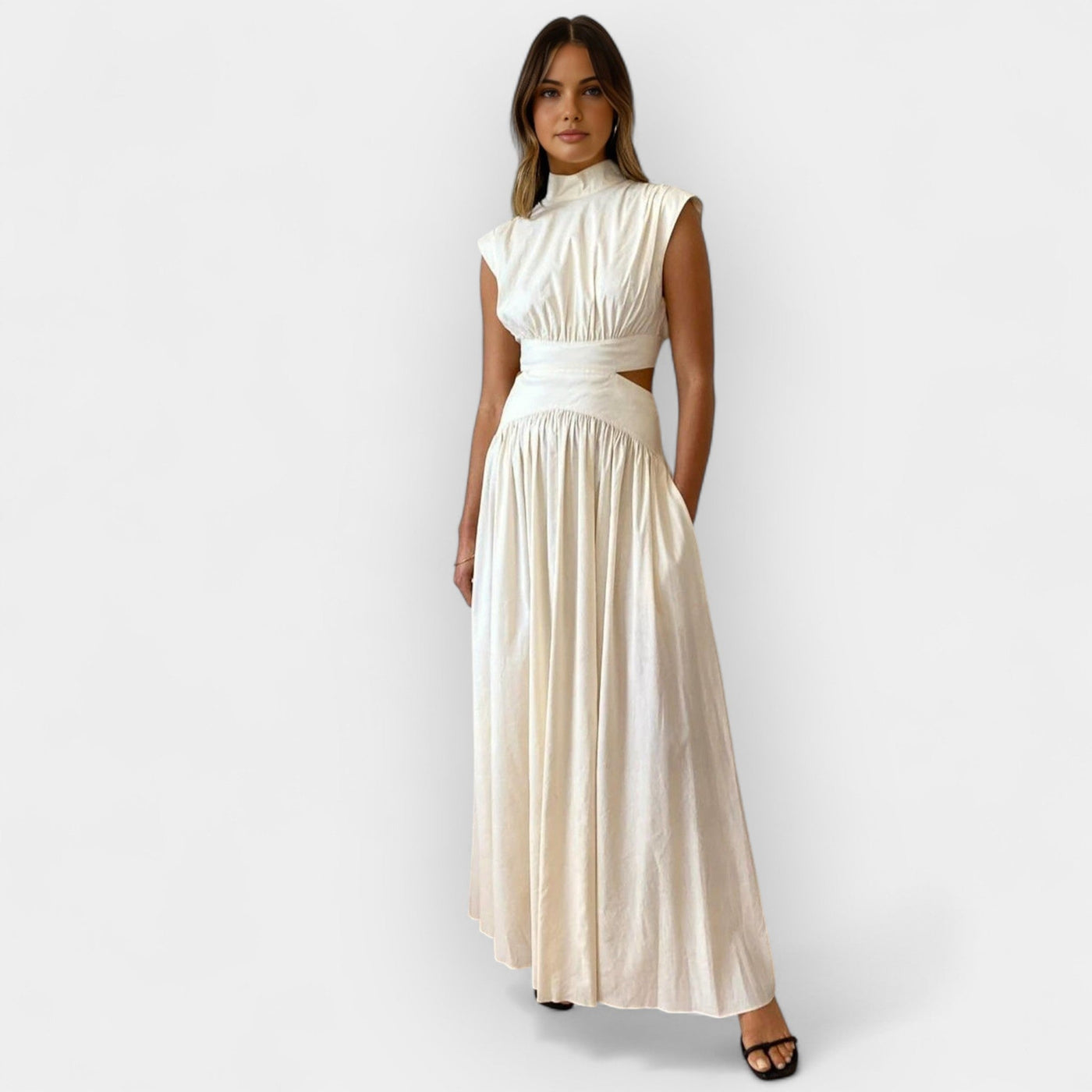 Elegant dress with cut-out details