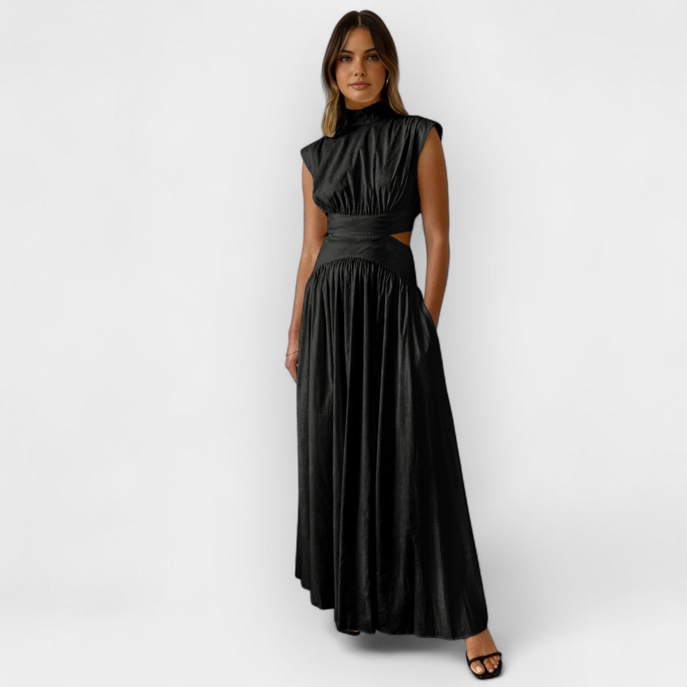 Elegant dress with cut-out details