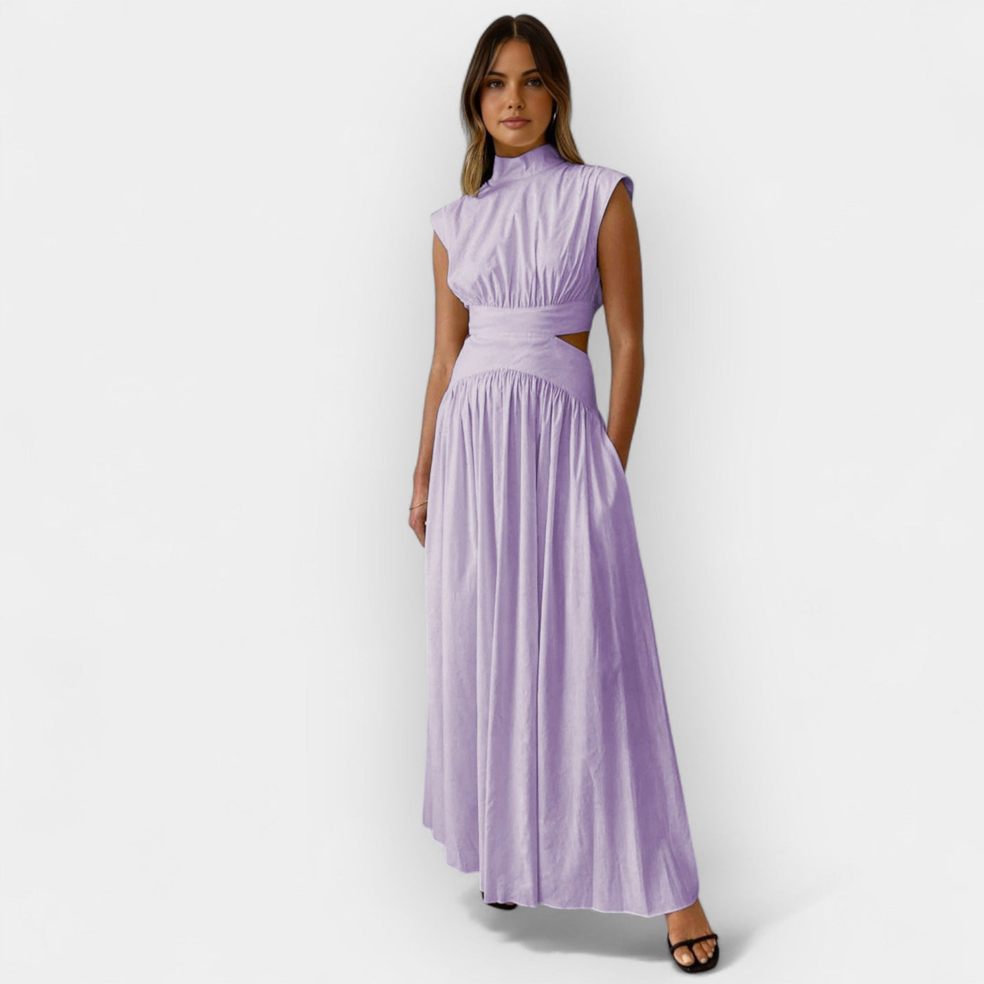 Elegant dress with cut-out details