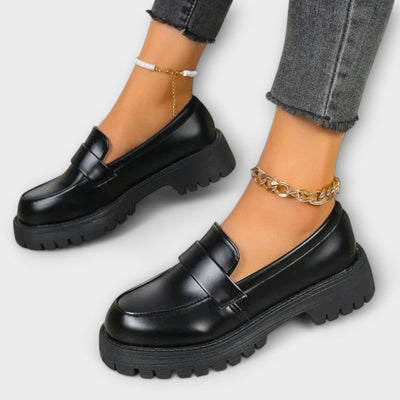 Chunky platform loafers