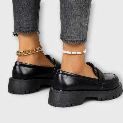 Chunky platform loafers