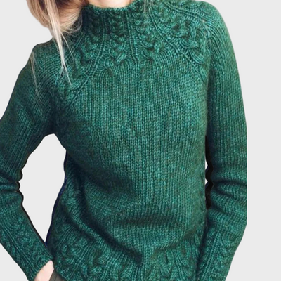 Elegant knitted high-neck sweater