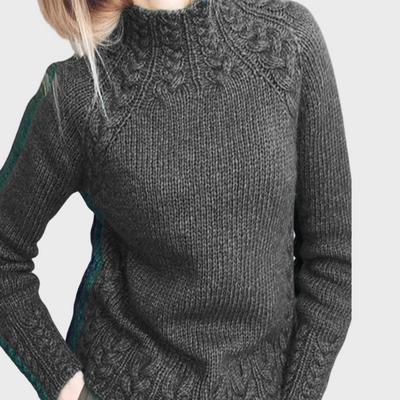Elegant knitted high-neck sweater