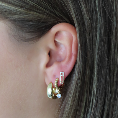 Earrings with hoops