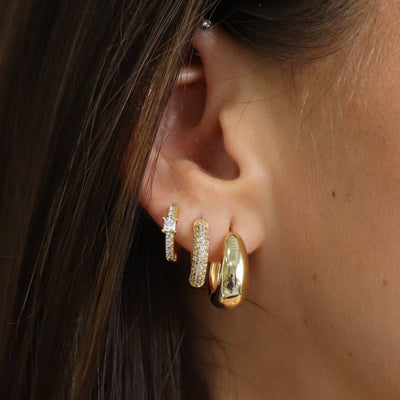 Earrings with hoops