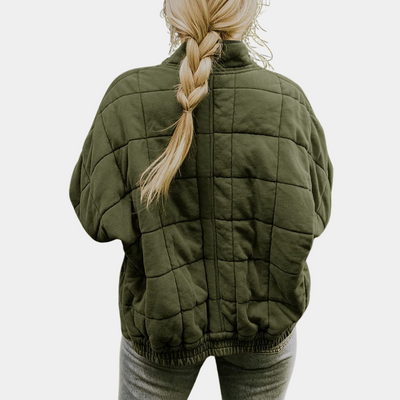 Stylish square quilted jacket