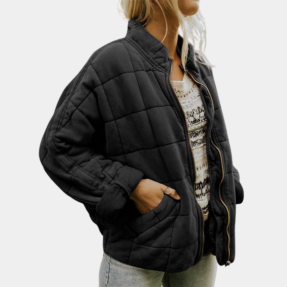 Stylish square quilted jacket