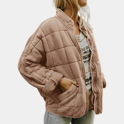Stylish square quilted jacket