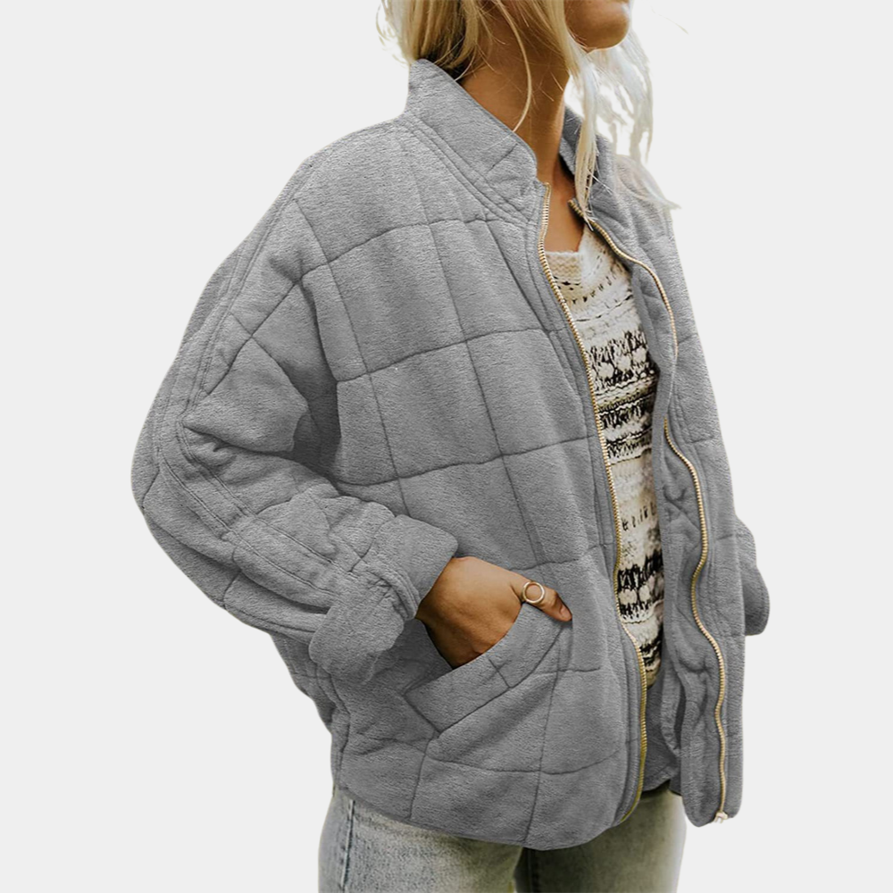 Stylish square quilted jacket