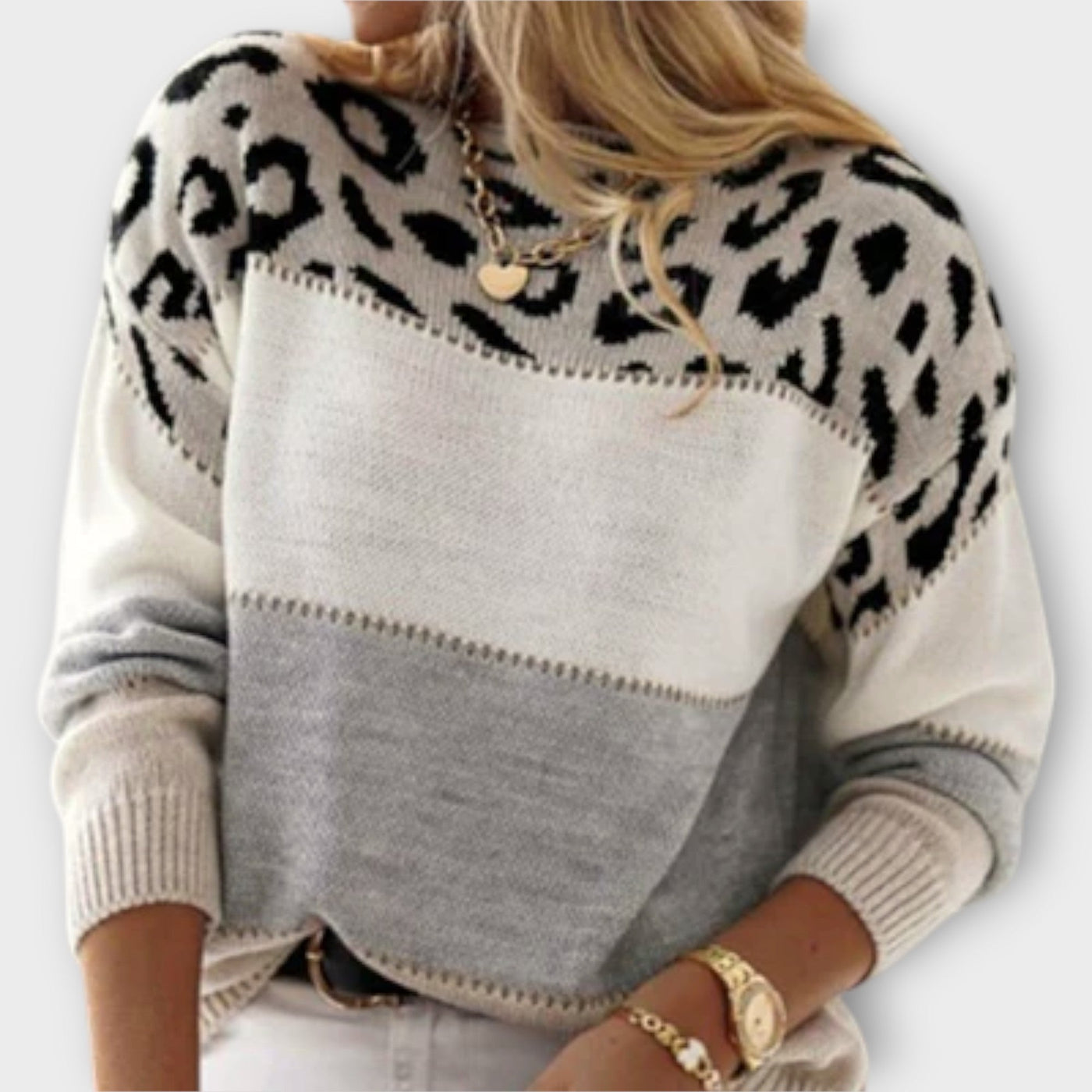 Comfy leopard print sweater