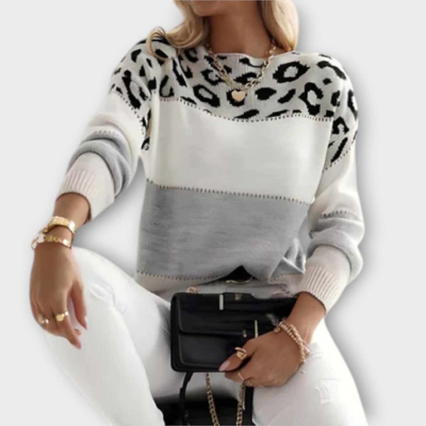 Comfy leopard print sweater