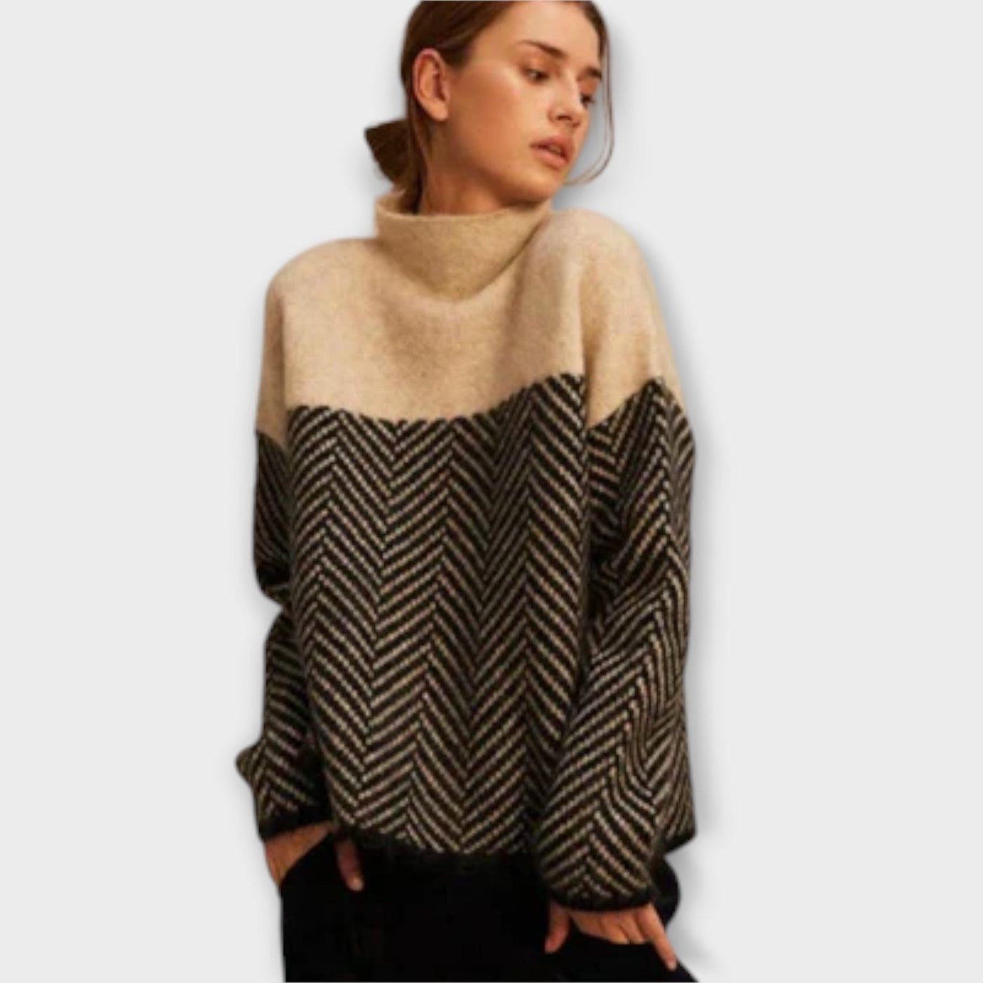 Soft high-neck sweater